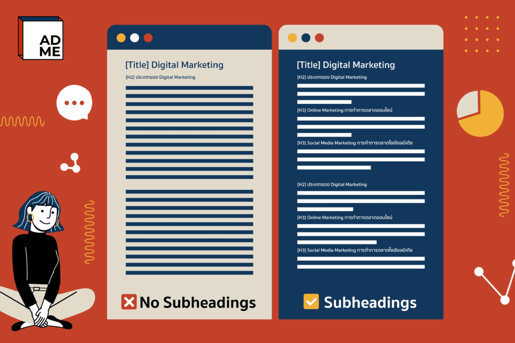 วิธีจัดรูปแบบ Headings และ Subheading ให้น่าสนใจ